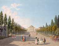 Lory Gabriel I Ludwig Lory Gabriel II Matthias View of the Large Palace in Pavlovsk from the Park  - Hermitage